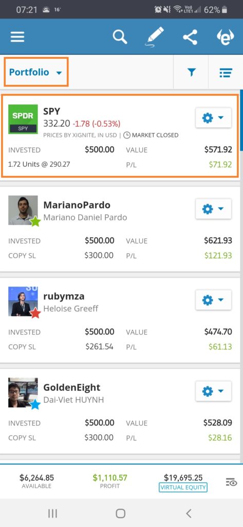 eToro close partial trade 1